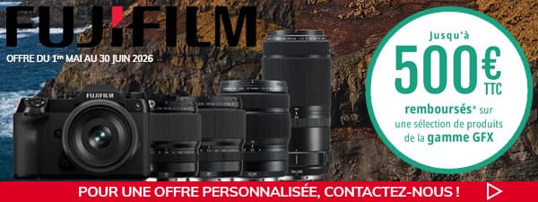 Fuji Offre GFX - Contactez-nous